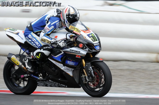 2010-05-08 Monza 0879 La Roggia - Superbike - Qualifyng Practice - Sylvain Giuntoli - Suzuki GSX-R 1000